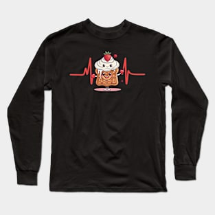 Waffle Heartbeat adorable Long Sleeve T-Shirt